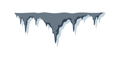 Fototapeta premium Ice formations on a frozen surface