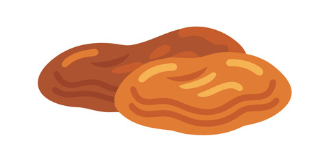 Two golden brown croissants