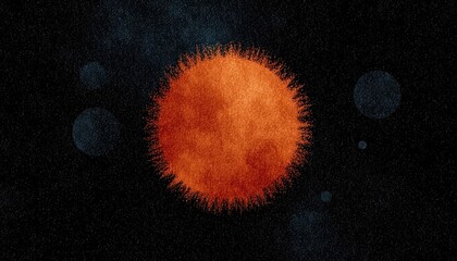 Fiery celestial body with a radiant corona against a starfield, ideal for cosmic themes, scientific presentations, and visionary concepts