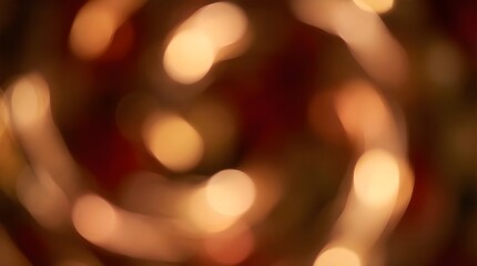 Abstract blurred background of warm golden and reddish light spots