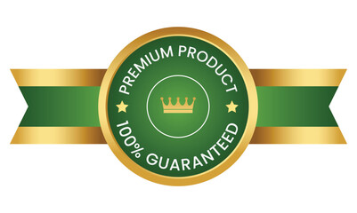 Luxury premium golden badge labels