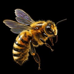 蜜蜂の羽ばたき、写実的デジタルアート