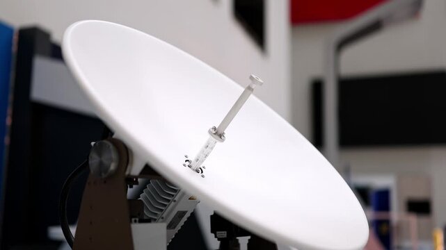 Satellite Dish Antenna for Data Communication, Technology Concept