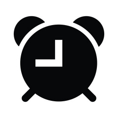 Reminder icon. Alarm clock symbol