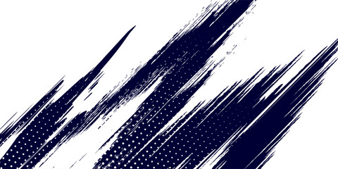 Dots halftone white \u0026 blue color pattern gradient grunge texture background