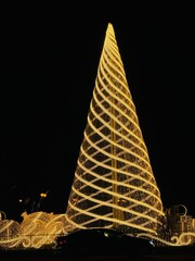 New Year decorations made of lights