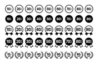 アイコンラベルセット セール割引率（10〜90%OFF） 白・黒