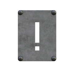 Metallic Sign 3D Alphabet or PNG Letters