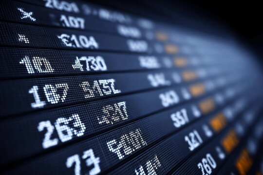 Real-time stock market prices and trends shown - Powered by Adobe
