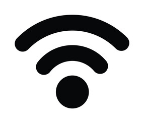 Wireless signal icon. Wifi sign. Wi-fi symbol. Radio wave signal