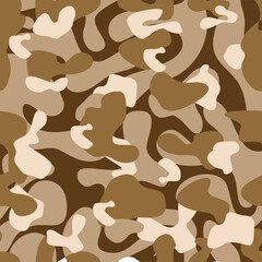 Naklejka premium Full seamless camouflage texture skin pattern vector for military textile. Usable for Jacket Pants Shirt and Shorts.