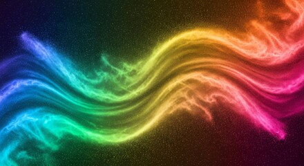 Rainbow colored wave abstract background.