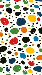 Fototapeta premium Colorful Polka Dots Pattern Background Texture.