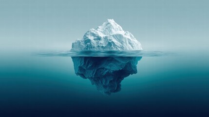 Obraz premium Majestic Iceberg Floating in the Ocean