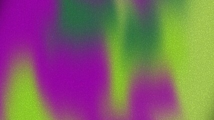Abstract blurred background with vibrant purple and lime green gradients and a grainy texture, creating a soft, ethereal visual effect.