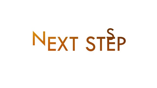 next steps text