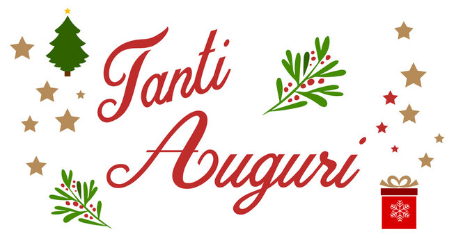 Tanti Auguri e Buone Feste , vi auguriamo un felice anno nuovo e un buon inizio scritta auguri buone feste natale capodanno felice e buon anno nuovo