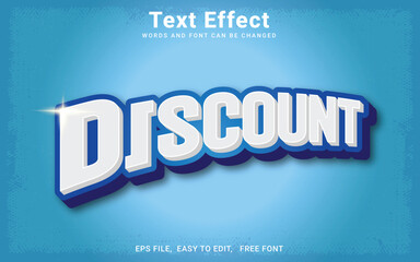 Editable 3d Discount text effect in illustrator	