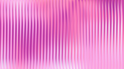 Ribbed fractal glass texture with a vibrant pink y2k gradient effect. This trendy abstract background features prism and corrugated lines for a soft glassmorphism style. Clean vector art. © RDVector