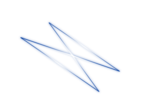 Glowing Neon X-Shaped Geometric Intersection - Powered by Adobe