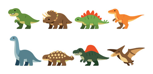 Glowing dinosaur cartoon night lights collection for kids' rooms