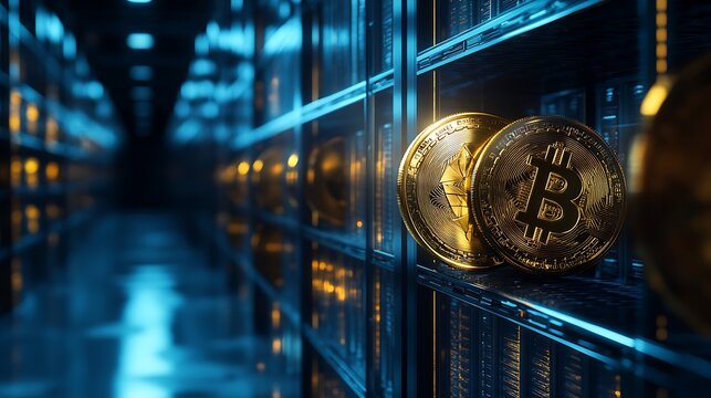 Bitcoin cryptocurrency digital currency investment concept financial technology - Powered by Adobe