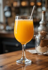 orange juice in a glass