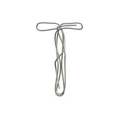 Metalic Wire 3D Alphabet or PNG Letters