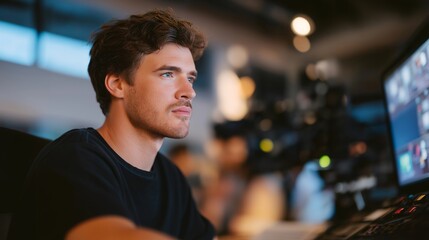 An engineer testing the thermal stability of next-gen battery cells, glowing digital readouts showing how heat disperses under high-load conditions. cinematic color correction, natural uneven