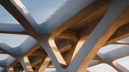 A team inspecting reinforced concrete beams on a large bridge project, digital tablets displaying load-bearing data and 3D structural simulations in real time. cinematic color correction, natural