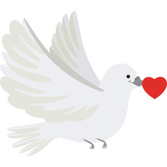 Ring with Beak Icon Flat Style &ndash; Valentine&rsquo;s Day Proposal, Engagement Ring, Romantic Jewelry Symbol