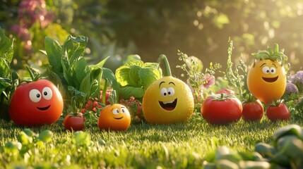 Friendly fruits and vegetables group
