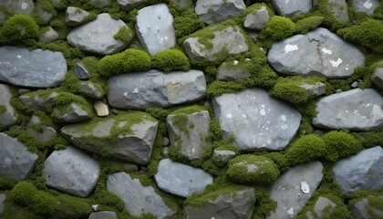 moss on the stone