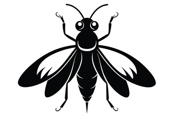 Fototapeta premium firefly silhouette line art vector illustration with a white background