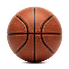 Professional leather basketball isolated on white background