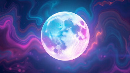 An abstract blue 3d animation of planet earth in the dark night of the universe featuring a glowing global map and atmosphere lit by the sun