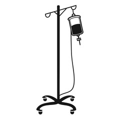 vector illustration of a IV Stand Icon