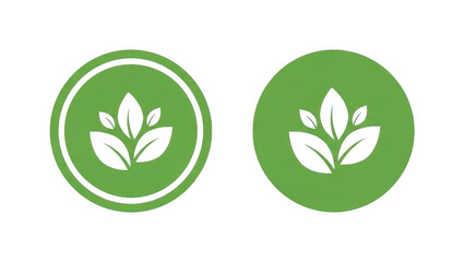 Beautiful Leaf icon Design Illustration isolated on transparent background