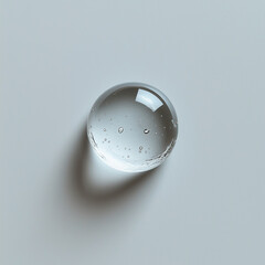 a drop of water on white background, Generative AI