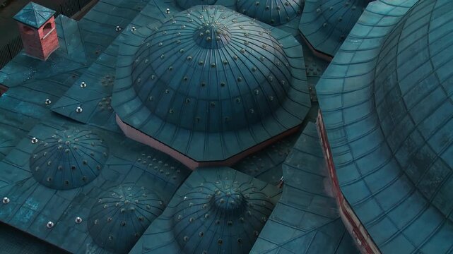 Dome and Roof Details of Kilic Ali Pasa Mosque in Istanbul