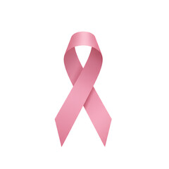 ピンクの乳がん啓発リボン