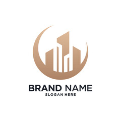 Building construction logo design inspiration with modern concept