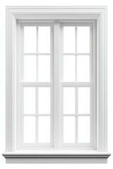 white window on a white wall