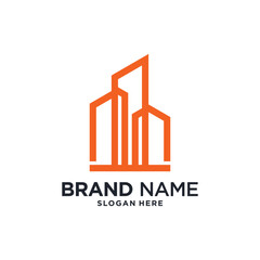 Building construction logo design inspiration with modern concept