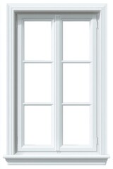 white window on a white wall