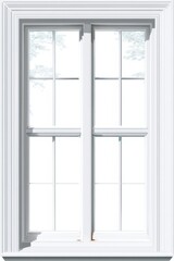 white window on a white wall