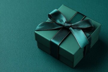 gift box on black background