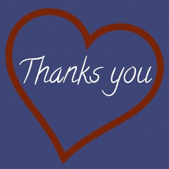 Thanks you card with love,very nice love thanks you card background