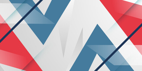 Abstract bright colorful blue and red shapes color pattern background. Simple banner modern concept element design.