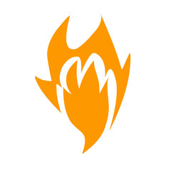 Fire icon vector 
